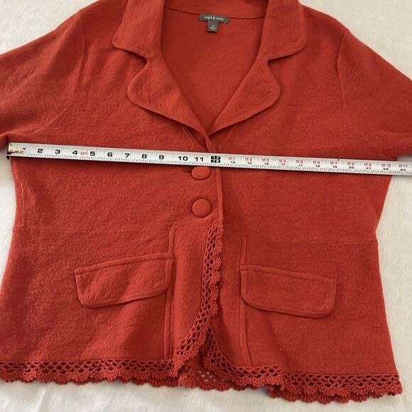 Apt. 9 100% wool sweater cardigan jacket size 1X - Picture 9 of 10